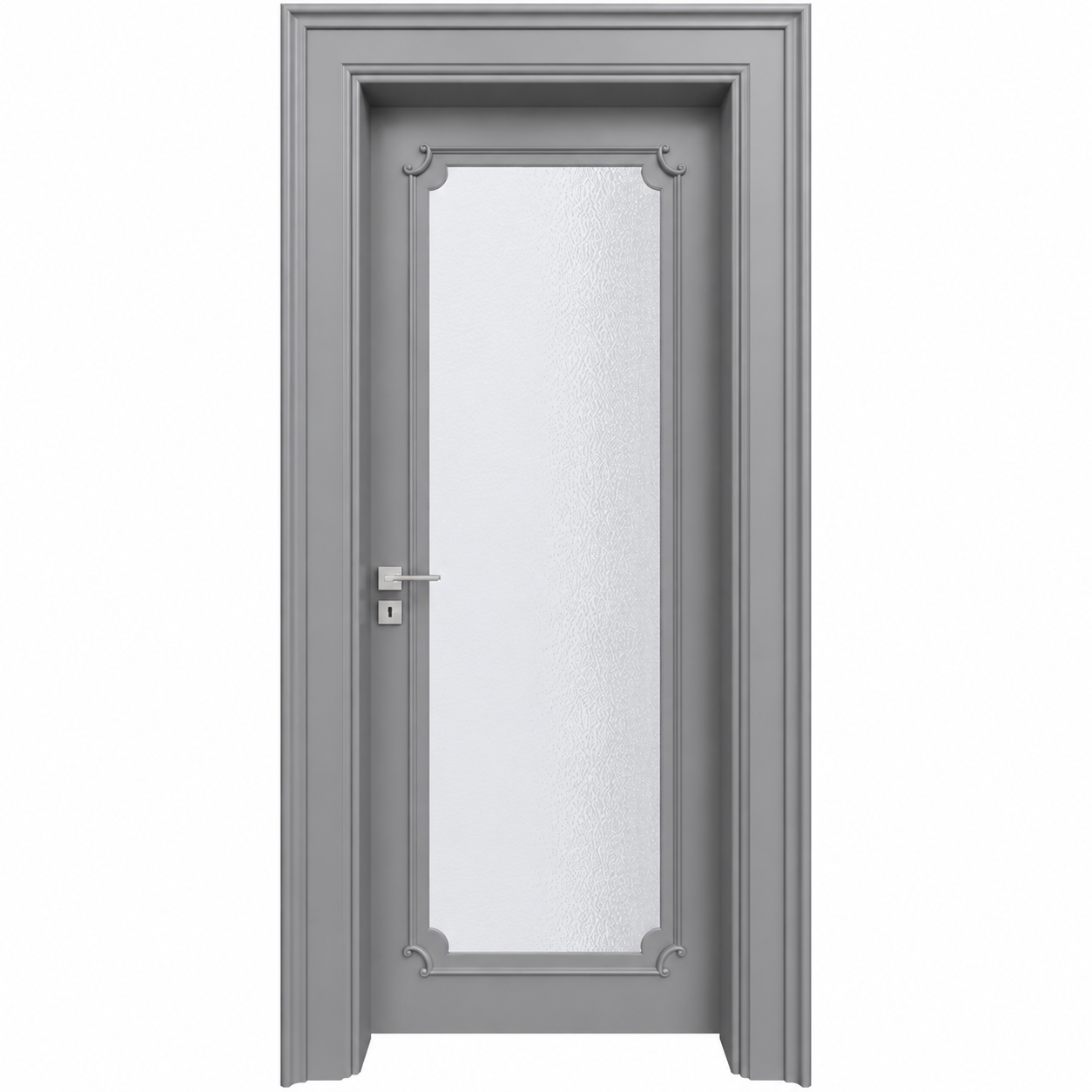 BY-5016V Porte intérieure Laqué Vitrée